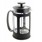 Zaparzacz szklany do herbaty ziół kawy 600ml dzbanek french press ofenbach praska do naparów, czarny, 2 filiżanki
