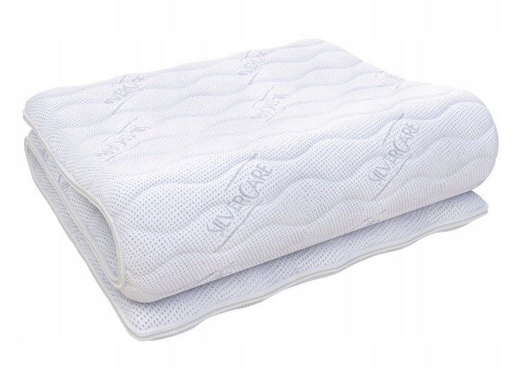 Pokrowiec na materac Silvercare 160x200 silver gruby ochraniacz, nakładka ochronna do łóżka