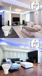 Zestaw 10x Żarówka LED GU10 6W=45W 554lm Premium Nie Mruga Neutralna 4000K do opraw sufitowych, oświetlenie punktowe