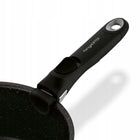 Zestaw garnków z odpinaną rączką na GAZ Konighoffer Spinel Black 4 el aluminiowe naczynia non-stick do kuchni