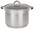 GARNEK DUŻY ZE STALI NIERDZEWNEJ 10L GASTRO INDUKCJA 26CM WYSOKI ROSSNER do gotowania zup, wywarów i makaronu, z