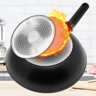 Wok GRANITOWY duża patelnia głęboka do smażenia duszenia 32 cm VILDE powłoka non-stick, indukcja, zmywarka