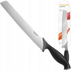 FISKARS NÓŻ DO CHLEBA KROJENIA PIECZYWA DŁUGI OSTRY ZĄBKOWANY 23cm stalowe ostrze, plastikowy uchwyt, do bagietek i