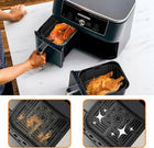 2 x Forma do Airfryer Frytkownicy SIlikonowa do Ninja 9.5L Do pieczenia QaV kieszeń do pieczenia 19 cm z 260 sztuk do