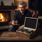 Zestaw do whisky napojów drinków na prezent dla mężczyzny faceta 2 szklanki akcesoria barmańskie, degustacja alkoholi