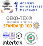 Poduszka klin pod głowę oparcie pod plecy kolana 67 cm pianka z pokrowcem do spania, relaksu, uniesienia nóg i