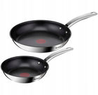 Zestaw Patelni tefal Intuition 20/26/28 indukcja gaz stal tytanowa 3el. powłoka non-stick, do kuchenki ceramicznej i