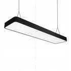 Lampa Wisząca Liniowa Biurowa 120cm 90W LED CCD Czarna Zaokrąglona oprawa sufitowa do biura, aluminiowa, zintegrowane