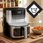 Frytkownica beztłuszczowa AIR fryer 7l piekarnik 1500W 7 trybów airfryer srebrny