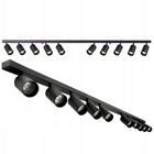 Lampa Sufitowa Listwa Szyna Spot 10x GU10 PREMIUM Kinkiet Solidna i Trwała oprawa oświetleniowa metalowa czarna do