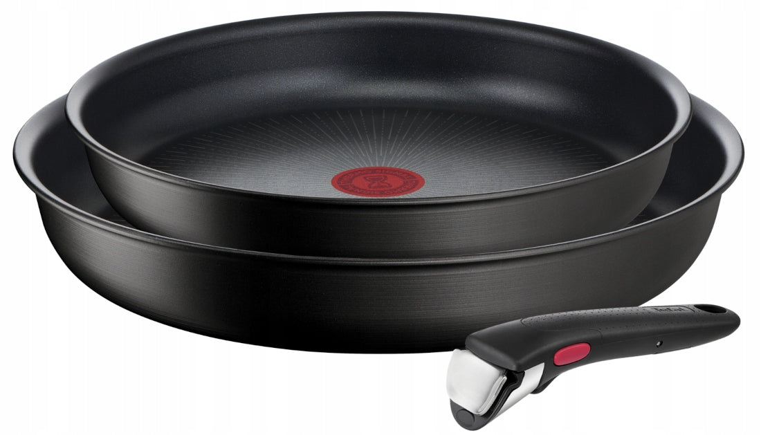 Zestaw patelnie TEFAL Ingenio Unlimited 22/26 RĄCZKA naczynia kuchenne z powłoką nieprzywierającą, do indukcji, gazu