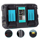 2x BATERIA DO MAKITA BATERIA 6Ah 18V BL1860 BL1860B+ ŁADOWARKA 14.4 -18V akumulator Li-Ion, zasilanie elektronarzędzi