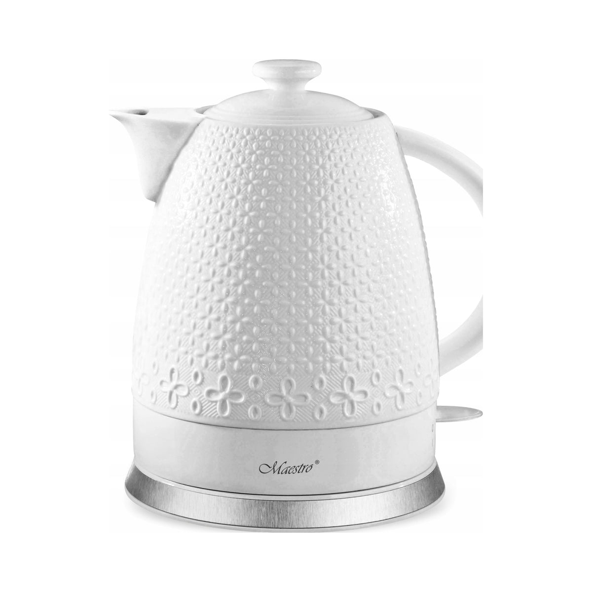 Duży Czajnik ceramiczny elektryczny Maestro MR-073 1500 w 1,5 L biały 1.5 l 1200 w ceramika