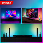 2x Light Bar Lampka Biurkowa czujnik muzyki RGB oświetlenie ambient WiFi TV listwa świetlna LED, pilot, ściemniana, do