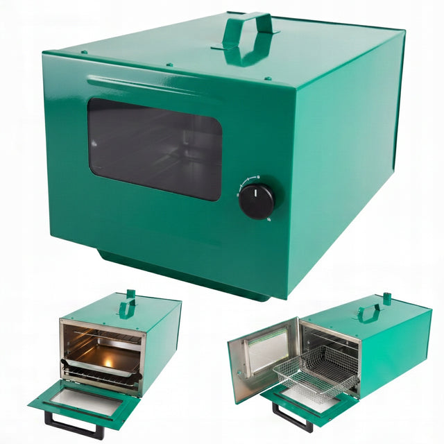 Piekarnik piecyk elektryczny prodiż do mięs 8l 900W opiekacz do chleba 8 l 900 w zielony