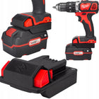 ADAPTER PRZEJŚCIÓWKA Z BATERII PARKSIDE X20V DO NARZĘDZIA MILWAUKEE 18V M18 konwerter akumulatorów, zasilanie