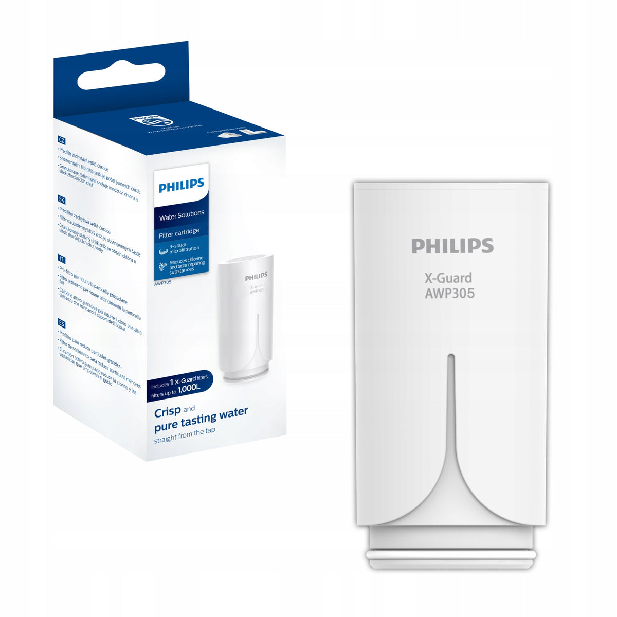 Wkład filtrujący philips Micro do kranu / 1000l biały