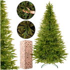 CHOINKA SZTUCZNA ŚWIERK NATURALNY PIĘKNY 220cm gęsta żywa PE PREMIUM STOJAK 201 - 220 cm zielony