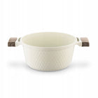 Garnek indukcja Ceramiczny GAZ solidny Kremowy Konighoffer Rosti 24cm 4l naczynie aluminiowe do zup i potraw