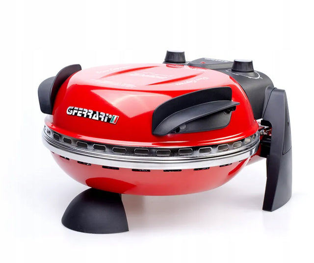 Piec do pizzy G3FERRARI G10006 kamień 400°C + NÓŻ do pizzy + ebook 10 l 1200 w czerwony