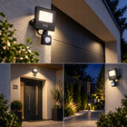 HALOGEN LED z czujnikiem ruchu naświetlacz lampa 20W 4500K ZEWNĘTRZNY IP65 reflektor do ogrodu, garażu i podjazdu, 1600