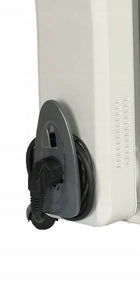 Grzejnik olejowy luxpol 9 żeberek wydajny 2000 w biały kaloryfer elektryczny na kółkach, lampka kontrolna, ochrona