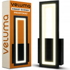 Kinkiet LED Lampa Veluma Czarny Nowoczesny Prostokątny 16W 3000K 2000lm oprawa ścienna, do salonu i sypialni, ciepłe