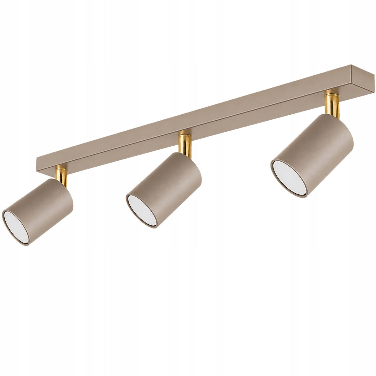 Lampa sufitowa kinkiet spot oprawa halogenowa natynkowa 3x GU10 Ecru Beż plafon do wnętrz, oświetlenie punktowe, 50 W