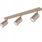 Lampa sufitowa kinkiet spot oprawa halogenowa natynkowa 3x GU10 Ecru Beż plafon do wnętrz, oświetlenie punktowe, 50 W