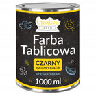 Farba tablicowa czarna do pisania kredą do mebli ścian drewna 1000ml akrylowa matowa, wydajność 10 m²/l