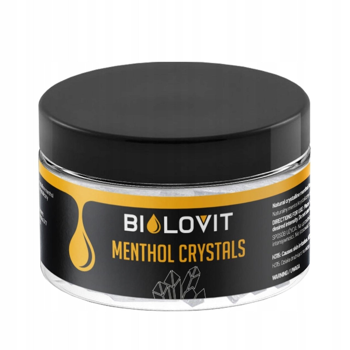Bilovit Menthol Crystals Mentol Krystaliczny Do Sauny Inhalacji 50 g kryształki miętowe, aromaterapia, intensywny aromat
