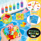 Magiczny największy zestaw XXL ZEL wodny 20 kolorow 20x forma water ELF DIY zabawka sensoryczna kreatywna masa