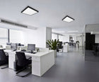 Panel LED Natynkowy Sufitowy Lampa 40W Plafon 60 x 60cm Czarny 4320lm kwadratowa oprawa oświetleniowa z wbudowanym