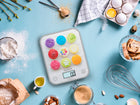 Waga kuchenna Tefal Optiss BC0D4 5kg precyzyjna do 1g baterie szklana, tarowanie, pomiar gramów i mililitrów