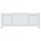 Maskownica Osłona Grzejnik Kaloryfer Obudowa Biała Regulowana 140-205cm panel dekoracyjny MDF, wys. 81,5 cm, szer. do