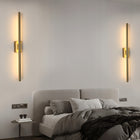 Kinkiet lampa ścienna LED złoty loft nowoczesny do salonu korytarza 8W 3000K oprawa aluminiowa, zintegrowane źródło