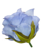 Róża vivaldi główka niebieska 12 sztuk 8cm sztuczne kwiaty do stroików dekoracje florystyczne, element kompozycji