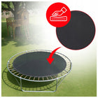 Trampolina ogrodowa dla dzieci osłona sprężyn siatka drabinka 244 CM 8 FT do skakania, okrągła, obciążenie do 100 kg