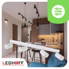 Lampa sufitowa LED biała Oprawa żarówki 4x GU10 SPOT Kinkiet do pokoju aluminiowy reflektor ścienny do salonu, 35 W na