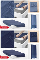 Prześcieradło z gumką 160x200 różne kolory na materac 25cm poliester, do łóżka, tekstylia sypialniane