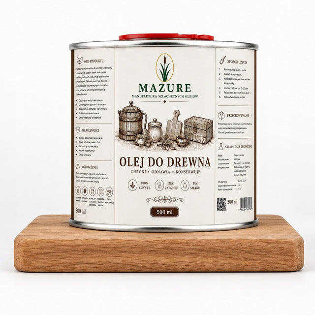 Olej do desek do krojenia kuchennych drewnianych impregnacji 100% naturalny preparat pielęgnacyjny, ochrona blatów i akcesoriów z drewna