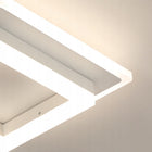Lampa Sufitowa LED Plafon Kwadratowy Biały Nowoczesny 24W 4500K oprawa z wbudowanym źródłem światła, neutralna barwa