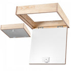 Wyłaz strychowy klapa ocieplana uszczelniona 55x55 drzwiczki rewizyjne sufitowe drewniane do poddasza wejście na strych