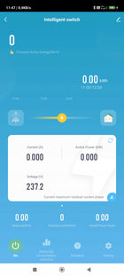 Inteligentny licznik prądu mocy przekaźnik energii wifi na szynę wifi tuya monitor zużycia, pomiar poboru, sterowanie