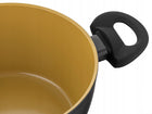 Garnek z pokrywką Florina Amwegan 24cm 3,6l powłoka olivarte na gaz indukcj naczynie aluminiowe do gotowania