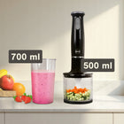 Blender wielofunkcyjny ręczny rozdrabniacz zestaw mikser czarny Eldom BL240