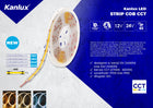 Taśma LED Kanlux lcob 3W/M 12 IP00-WW pasek świetlny, oświetlenie dekoracyjne, 5 m, 1440 lm, 15 w, 12 V DC, ciepła biel