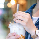 Słomki szklane rurki eko wielorazowe ekologiczne do picia bubble tea, tapioka, koktajle i drinki, borokrzemowe, 20 cm