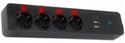 Inteligentna listwa zasilająca przedłużacz 4 GN 2x USB usb-c WiFi tuya 3m rozdzielacz prądu, gniazdka do automatyki