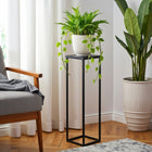 Kwietnik metalowy stojący stojak na kwiaty czarny 80cm loft produkt polski podstawa pod donicę, dekoracja wnętrza
